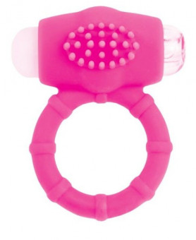 Розовое эрекционное виброкольцо A-toys, A-toys