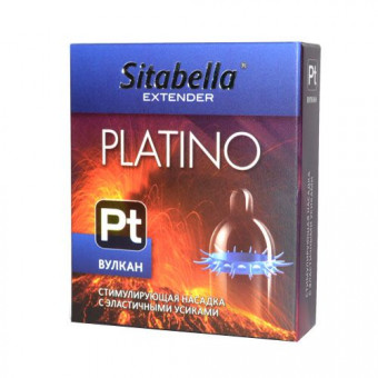 Стимулирующая насадка с усиками Platino "Вулкан", Sitabella