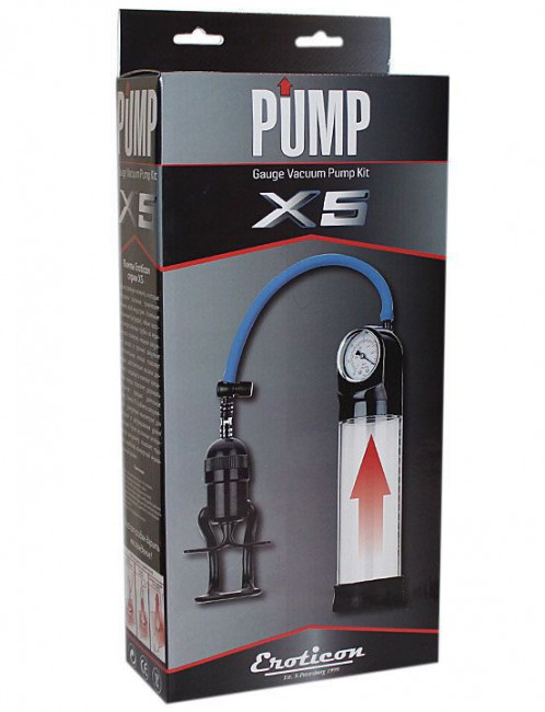 Вакуумная помпа Eroticon PUMP X5 с манометром, Eroticon