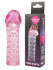 Закрытая розовая насадка-фаллос Penis sleeve - 11,7 см., Bior toys