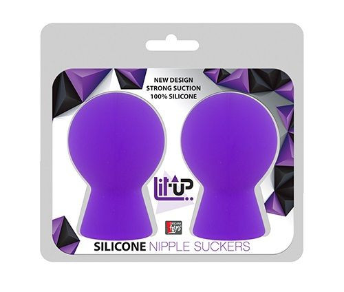 Фиолетовые присоски для груди LIT-UP NIPPLE SUCKERS SMALL PURPLE, Dream Toys Фиолетовые присоски для груди LIT-UP NIPPLE SUCKERS SMALL PURPLE, Dream Toys