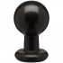 Круглая черная анальная пробка Classic Round Butt Plugs Large - 12,1 см., Doc Johnson