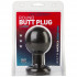 Круглая черная анальная пробка Classic Round Butt Plugs Large - 12,1 см., Doc Johnson