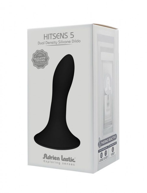 Черная анальная пробка двойной плотности Hitsens 5 - 12,9 см., Adrien Lastic Черная анальная пробка двойной плотности Hitsens 5 - 12,9 см., Adrien Lastic