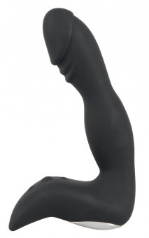 Черный перезаряжаемый вибростимулятор простаты Rechargeable Prostate Stimulator, Orion