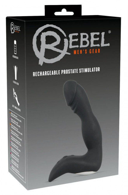 Черный перезаряжаемый вибростимулятор простаты Rechargeable Prostate Stimulator, Orion Черный перезаряжаемый вибростимулятор простаты Rechargeable Prostate Stimulator, Orion