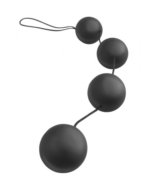 Анальная цепочка из 4 шариков Deluxe Vibro Balls, Pipedream