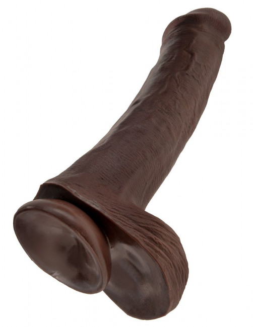 Коричневый фаллоимитатор на присоске 13" Cock with Balls - 35,6 см., Pipedream Коричневый фаллоимитатор на присоске 13" Cock with Balls - 35,6 см., Pipedream