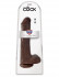 Коричневый фаллоимитатор на присоске 13" Cock with Balls - 35,6 см., Pipedream Коричневый фаллоимитатор на присоске 13" Cock with Balls - 35,6 см., Pipedream
