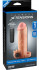 Телесная вибронасадка с кольцом  Vibrating Real Feel 1 Extension - 14 см., Pipedream