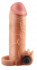 Телесная вибронасадка с кольцом  Vibrating Real Feel 1 Extension - 14 см., Pipedream