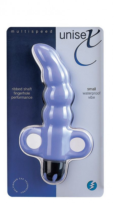 Сиреневый анальный водонепроницаемый вибростимулятор UNISEX CURVED PLUG SMALL PURPLE - 11 см., Seven Creations