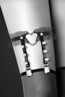 Подвязка с сердцем и шипами GARTER WITH HEART, Bijoux Pour Toi