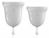 Набор из 2 прозрачных менструальных чаш Intimate Care Menstrual Cups Набор из 2 прозрачных менструальных чаш Intimate Care Menstrual Cups