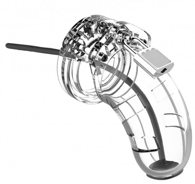 Прозрачным мужской пояс верности со стимулятором уретры Cock Cage Model 15 Chastity 3.5 Прозрачным мужской пояс верности со стимулятором уретры Cock Cage Model 15 Chastity 3.5