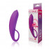 Фиолетовый женский стимулятор с колечком-ручкой - 18 см., Bior toys