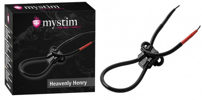 Эрекционное лассо для электростимуляции HEAVENLY HENRY, MyStim