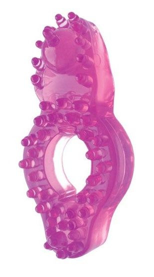 Розовое эрекционное кольцо с бугорками, Bior toys Розовое эрекционное кольцо с бугорками, Bior toys