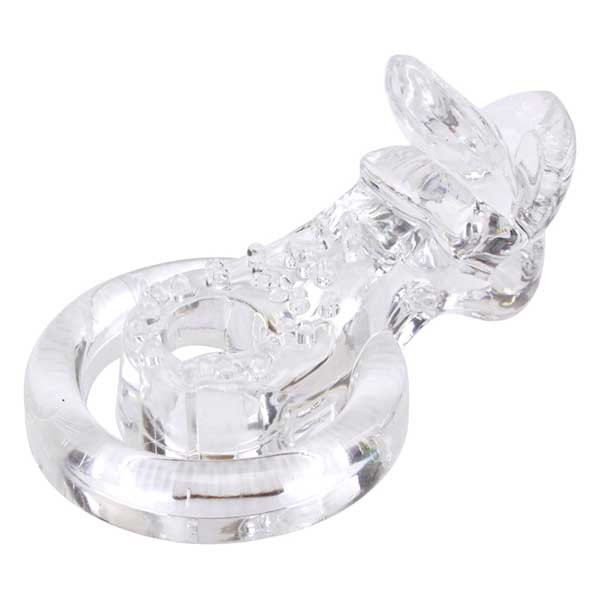 Прозрачное виброкольцо Tongue Cockring , Chisa