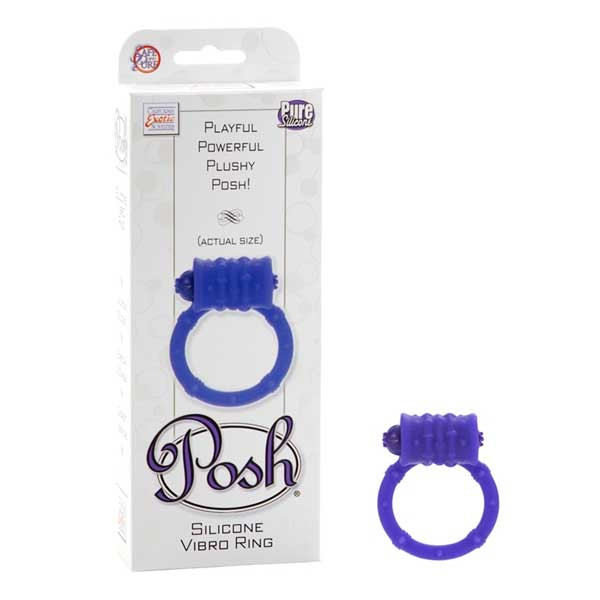 Фиолетовое эрекционное кольцо Posh Silicone Vibro Rings, California Exotic Novelties
