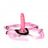 Женский страпон Shane's World Pink Harness with Stud - 19 см., California Exotic Novelties