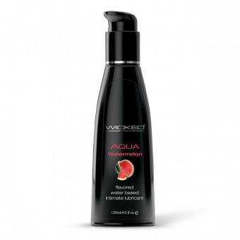 Лубрикант с ароматом арбуза WICKED AQUA Watermelon - 120 мл., Wicked