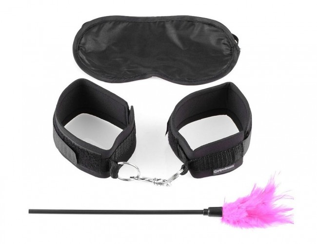 Набор фиксаций для эротических игр с перышком Sensual Seduction Kit, Pipedream