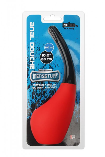 Анальный душ MENZSTUFF 310ML ANAL DOUCHE RED/BLACK, Dream Toys