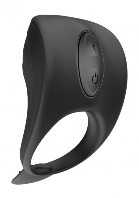 Черное эрекционное виброкольцо с электростимуляцией C-spot Massager Черное эрекционное виброкольцо с электростимуляцией C-spot Massager