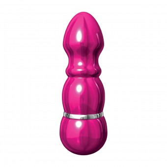 Алюминиевый рельефный вибратор PINK SMALL - 7,5 см., Pipedream