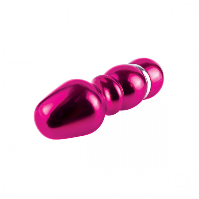 Алюминиевый рельефный вибратор PINK SMALL - 7,5 см., Pipedream