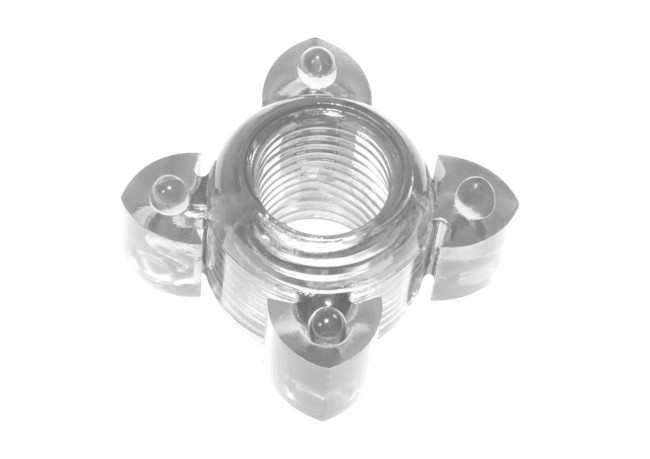 Прозрачное эрекционное кольцо Rings Screw, Lola toys