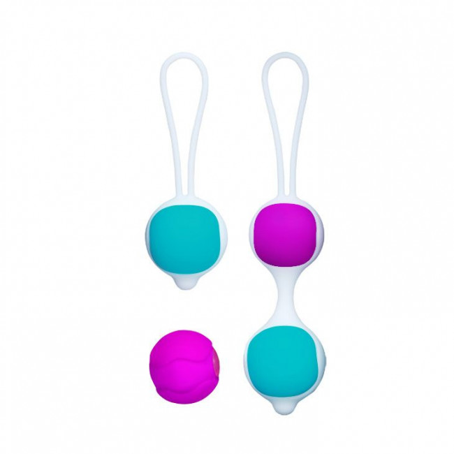 Разноцветные вагинальные шарики Orgasmic balls silicone, Baile Разноцветные вагинальные шарики Orgasmic balls silicone, Baile