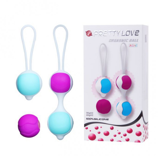Разноцветные вагинальные шарики Orgasmic balls silicone, Baile Разноцветные вагинальные шарики Orgasmic balls silicone, Baile