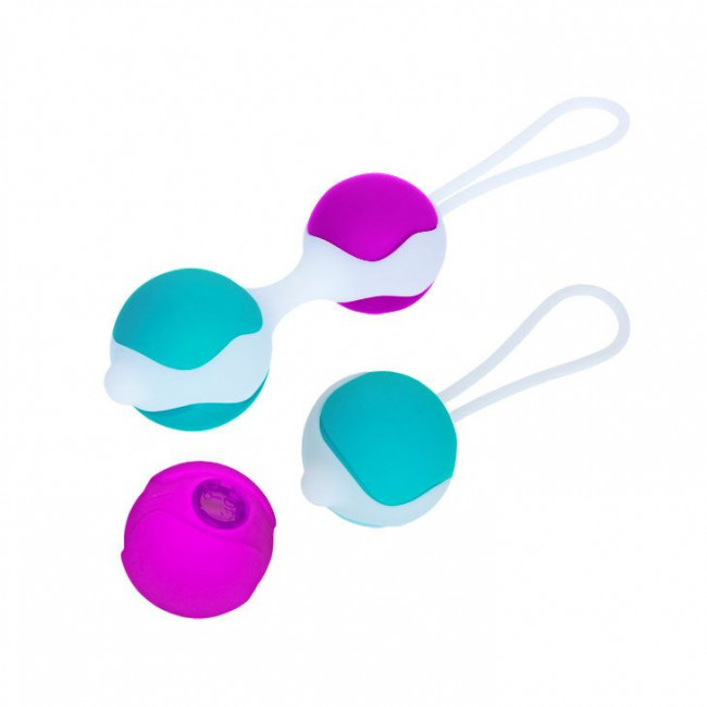 Разноцветные вагинальные шарики Orgasmic balls silicone, Baile Разноцветные вагинальные шарики Orgasmic balls silicone, Baile