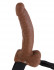 Полый мужской фаллопротез Hollow Strap-On with Balls - 24 см., Pipedream