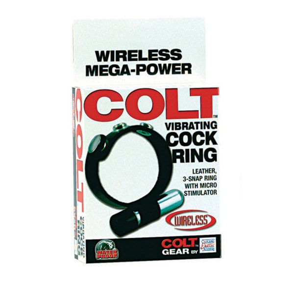 Кожаное эрекционное кольцо с вибрацией COLT, California Exotic Novelties Кожаное эрекционное кольцо с вибрацией COLT, California Exotic Novelties