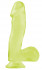 Светящийся в темноте фаллоимитатор с присоской Basix Rubber Works 6.5" Dong with Suction Cup - 17,8 см., Pipedream