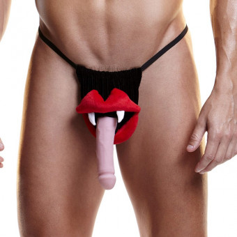 Забавные мужские стринги с плюшевым саблезубом, Hustler Lingerie