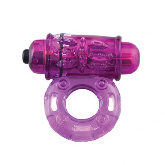 Фиолетовое эрекционное виброкольцо OWOW PURPLE, Screaming O