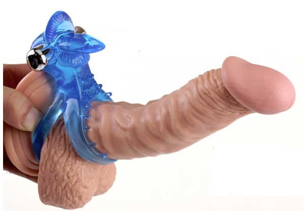 Синее виброкольцо Tongue Cockring, Chisa Синее виброкольцо Tongue Cockring, Chisa