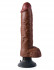 Коричневый вибратор-гигант со съёмной присоской 10" Vibrating Cock with Balls - 25,4 см., Pipedream Коричневый вибратор-гигант со съёмной присоской 10" Vibrating Cock with Balls - 25,4 см., Pipedream