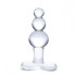 Прозрачная анальная пробка-елочка с 3 шариками Butt Plug with Tapere Base - 11 см., Glas Прозрачная анальная пробка-елочка с 3 шариками Butt Plug with Tapere Base - 11 см., Glas