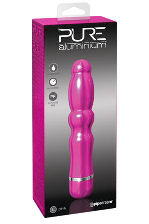 Алюминиевый вибратор PINK LARGE - 18,4 см., Pipedream