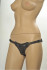 Чёрные трусики для фиксации насадок кольцом Kanikule Leather Strap-on Harness  Anatomic Thong, Kanikule