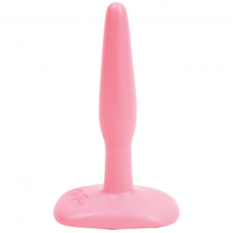 Розовая тонкая анальная пробка Butt Plug Pink Slim Small - 10,5 см., Doc Johnson