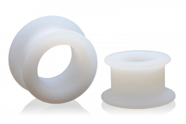 Набор из 2 белых анальных расширителей Stretch Master 2 Piece Training Silicone Ass Grommet set