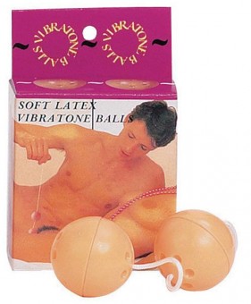 Вагинальные шарики со смещенным центром тяжести SOFT LATEX VIBRATONE BALL, Seven Creations
