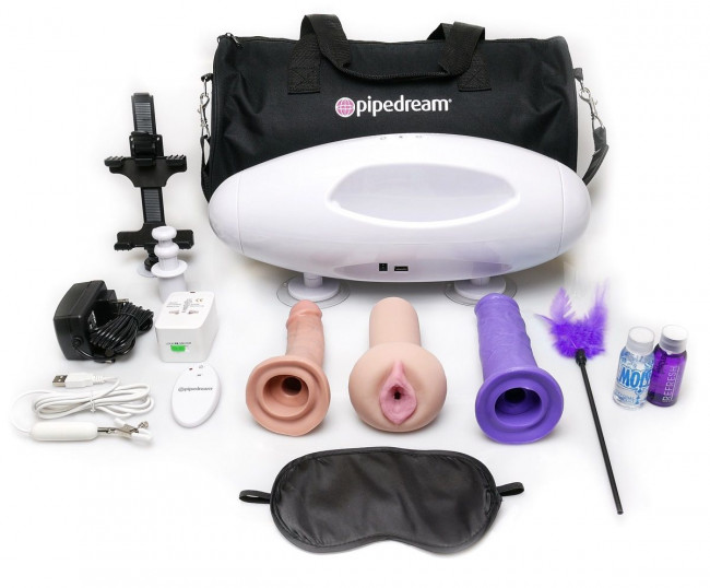 Вибромассажер для пар с пультом ДУ International Couples Sex Machine, Pipedream Вибромассажер для пар с пультом ДУ International Couples Sex Machine, Pipedream