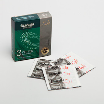 Презервативы Sitabella Light с точками - 3 шт., Sitabella